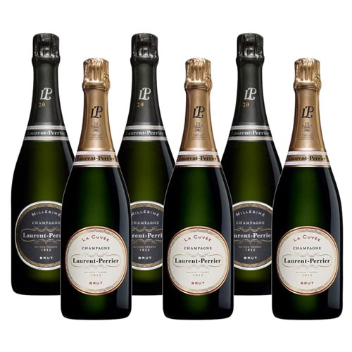 Mixed Case of Laurent Perrier La Cuvee and Vintage Brut (6x75cl)
